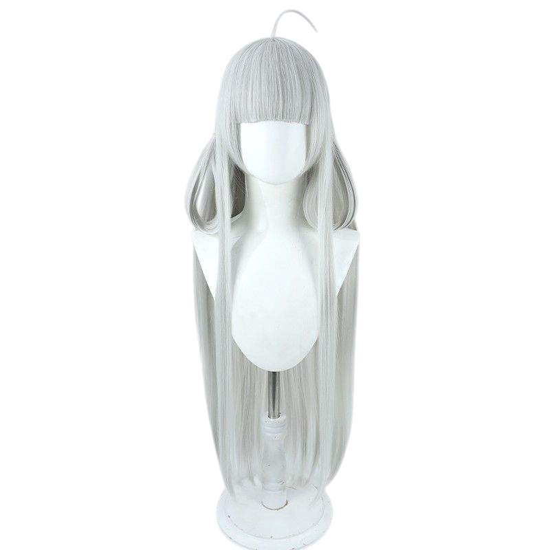 Light Gray Xi Shi "Dragon of the Green Shadow" (FMVP) Cosplay Wig - Honor of Kings (Silver Long) (FEVERCOS)