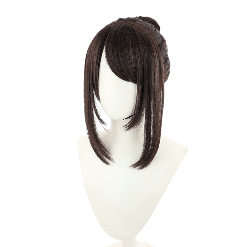 Beige Otsu (Miyamoto's Lover) Cosplay Wig - Honor of Kings (Brown Updo) (FEVERCOS)