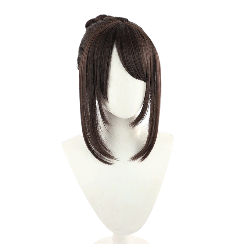 Beige Otsu (Miyamoto's Lover) Cosplay Wig - Honor of Kings (Brown Updo) (FEVERCOS)