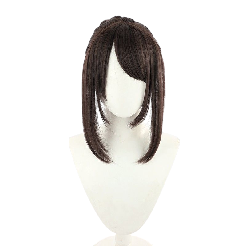 Beige Otsu (Miyamoto's Lover) Cosplay Wig - Honor of Kings (Brown Updo) (FEVERCOS)