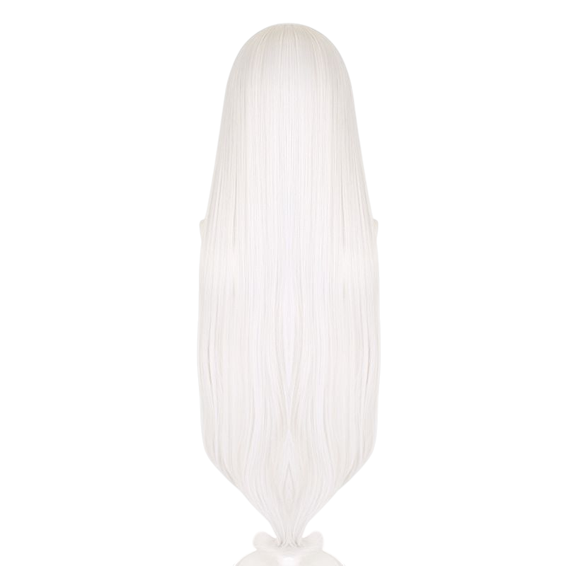 White Smoke Emilia Cosplay Wig - Re:Zero (Silver White Long with Braid) (FEVERCOS)
