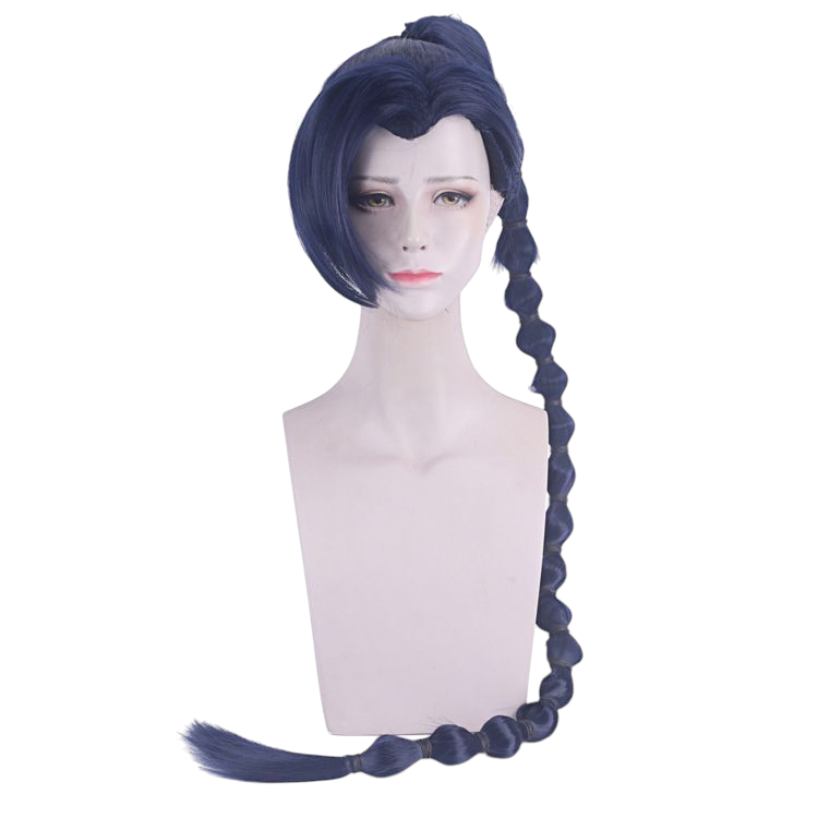 Dark Slate Gray Plum Blossom Thirteen Cosplay Wig - Scissor Seven (Long Braid) (FEVERCOS)