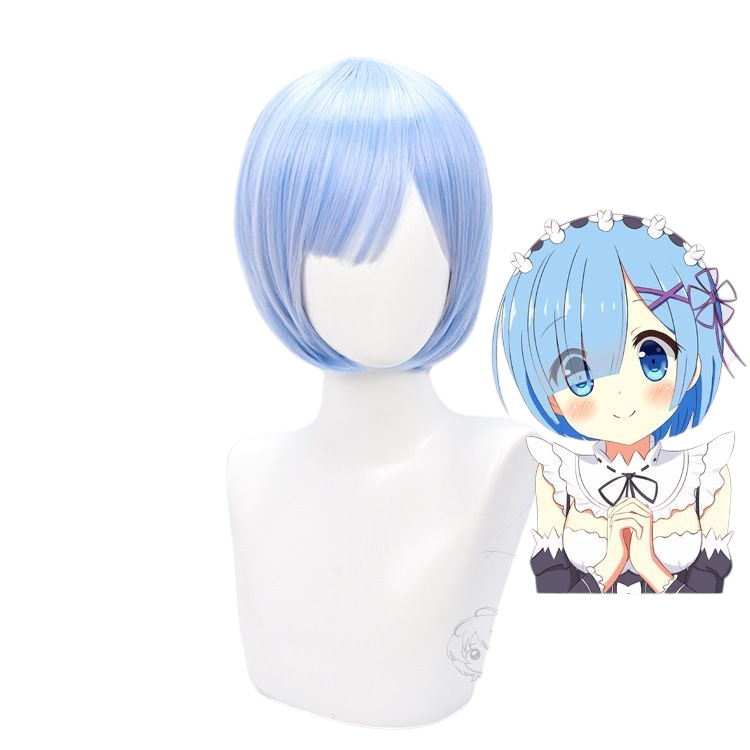 Lavender Rem Cosplay Wig - Re:Zero (Sky Blue Short) (FEVERCOS)