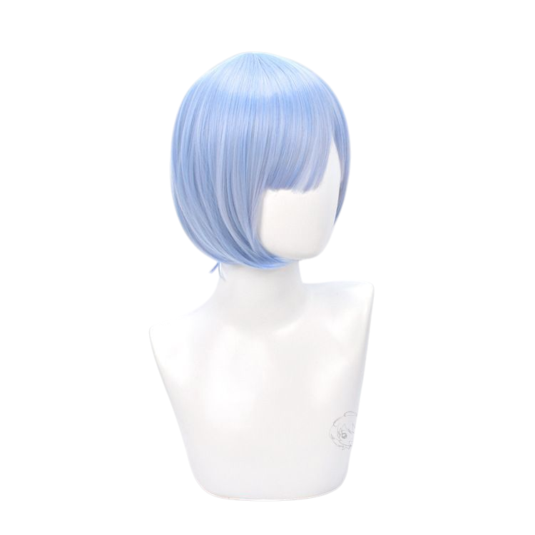 White Smoke Rem Cosplay Wig - Re:Zero (Sky Blue Short) (FEVERCOS)