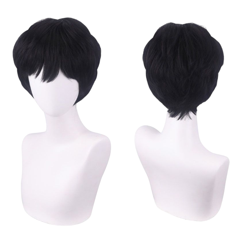 Lavender Bojji Cosplay Wig - Ranking of Kings (Black Short) (FEVERCOS)