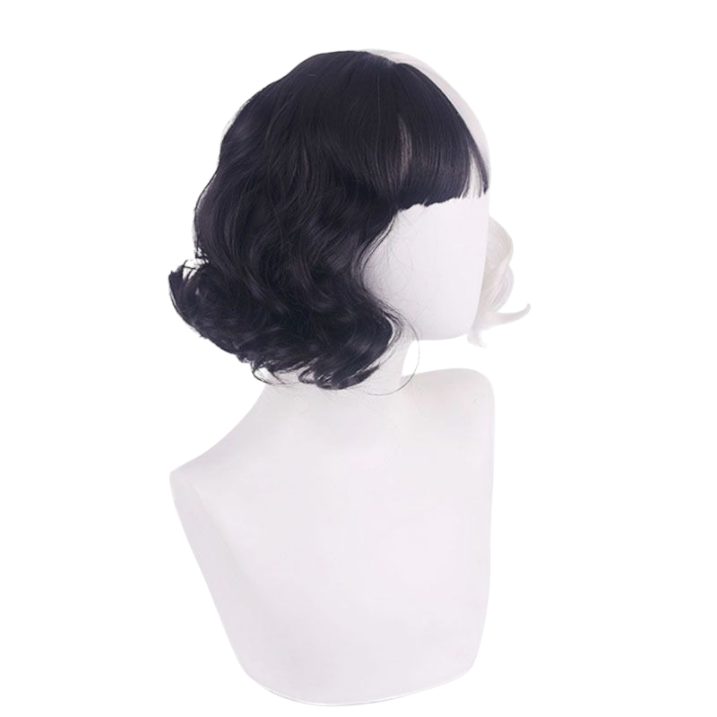 Lavender Cruella de Vil Cosplay Wig - Classic / 2021 Movie (Split Black & White) (FEVERCOS) 101 Dalmatian