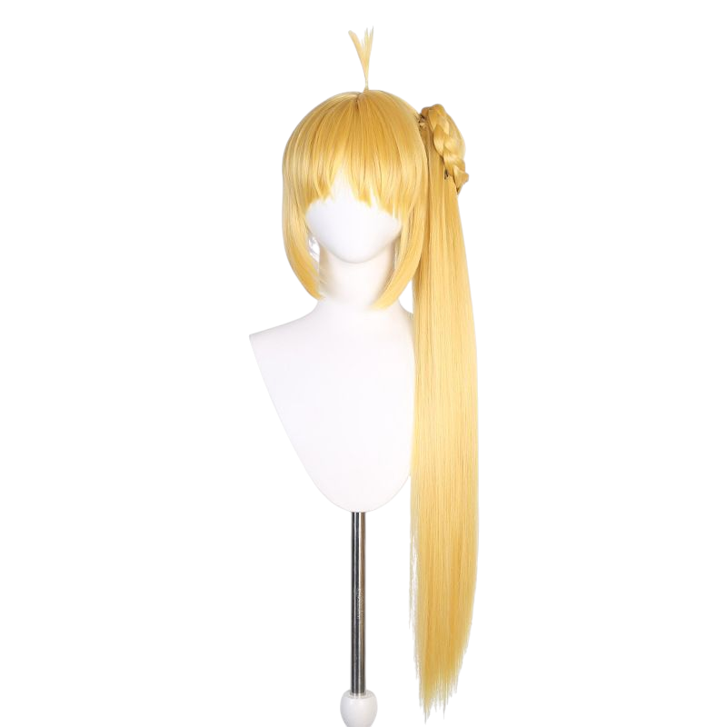 Light Goldenrod Nijika Ijichi Cosplay Wig - Bocchi the Rock! (Blonde Side-Tail) (FEVERCOS)