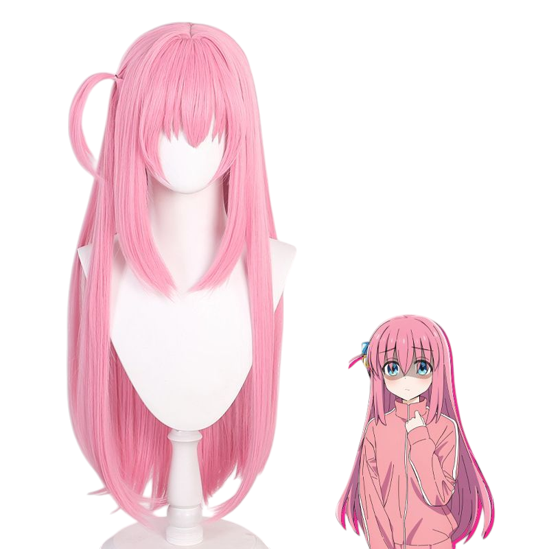 Pink Hitori Gotoh (Bocchi) Cosplay Wig - Bocchi the Rock! (Pink Long) (FEVERCOS)