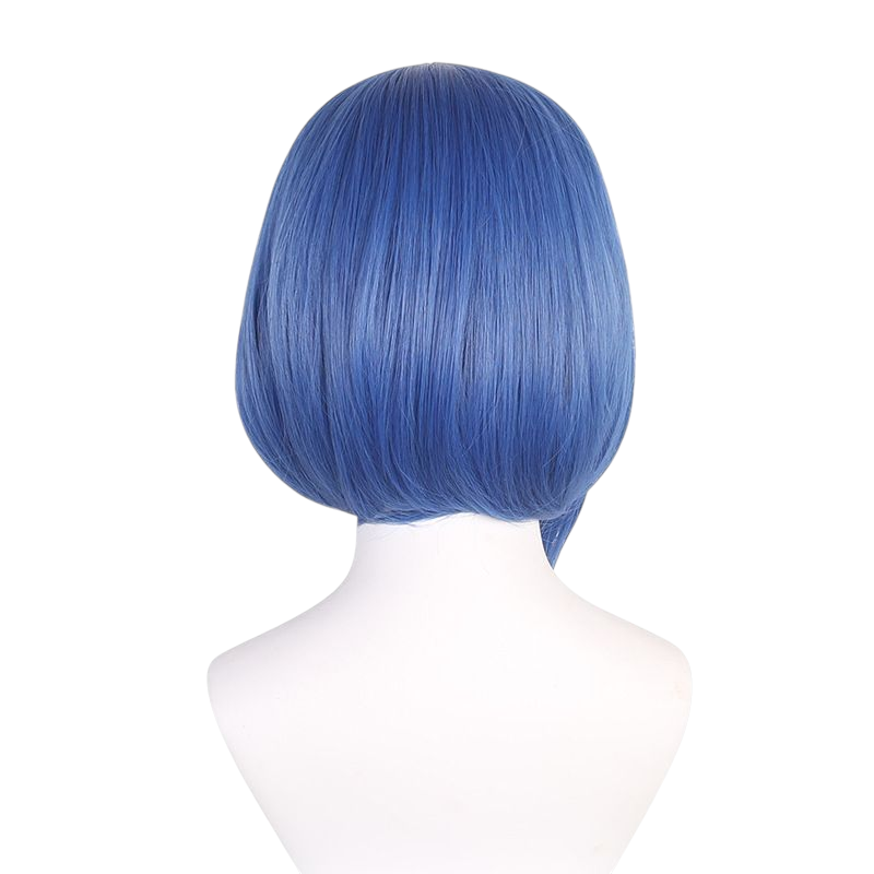 Steel Blue Ryo Yamada Cosplay Wig - Bocchi the Rock! (Blue Bob) (FEVERCOS)