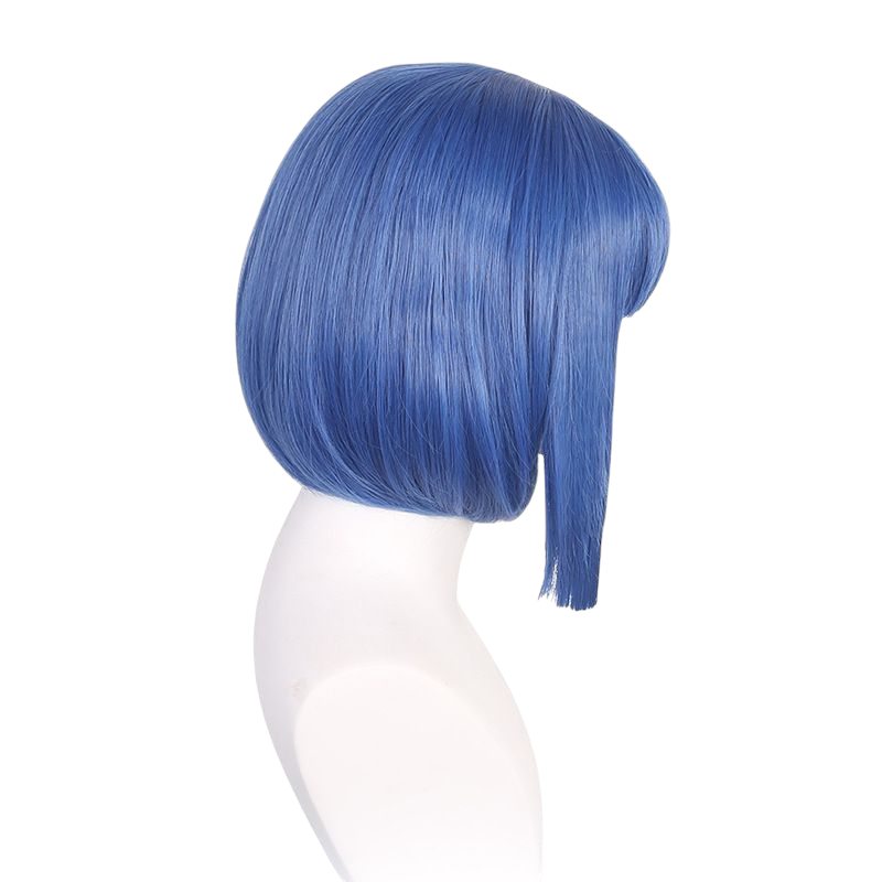 Steel Blue Ryo Yamada Cosplay Wig - Bocchi the Rock! (Blue Bob) (FEVERCOS)