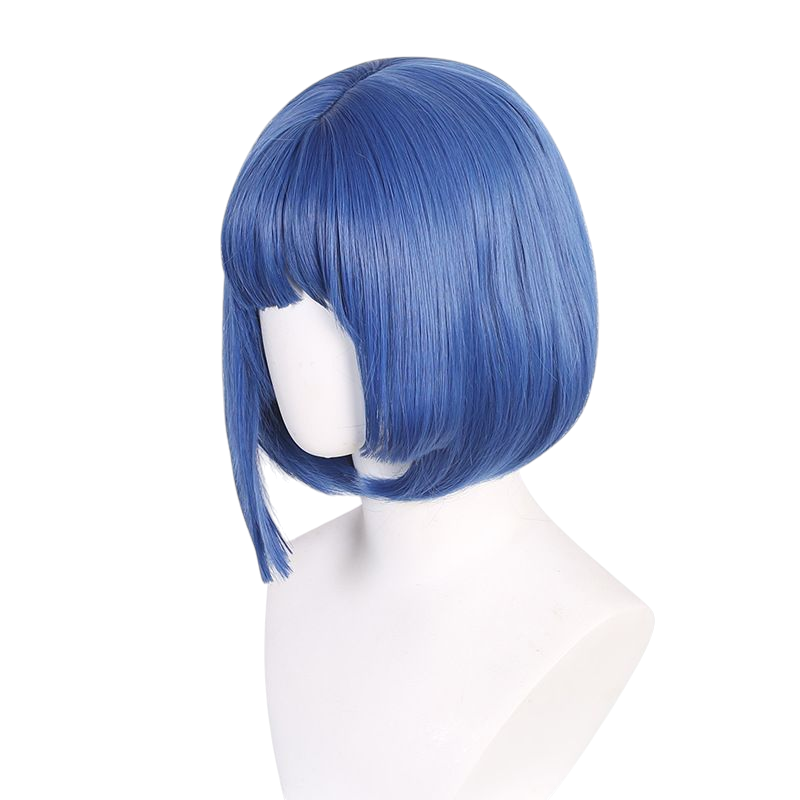 White Smoke Ryo Yamada Cosplay Wig - Bocchi the Rock! (Blue Bob) (FEVERCOS)
