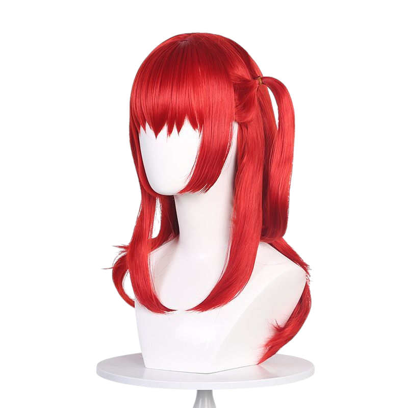 White Smoke Ikuyo Kita Cosplay Wig - Bocchi the Rock! (Red Side-Tail) (FEVERCOS)