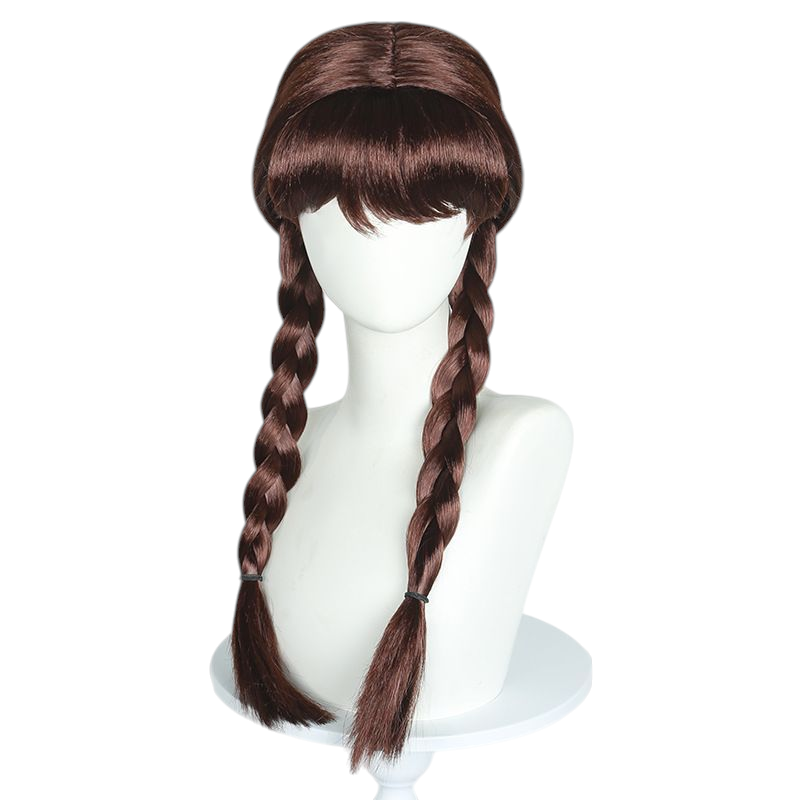 Lavender Wednesday Addams Cosplay Wig - The Addams Family (Black Braids) (FEVERCOS)