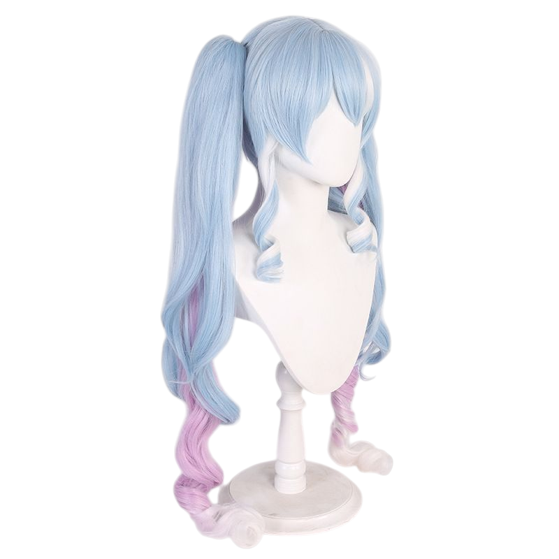Light Gray Snow Miku 2023 (Serene Winter) Cosplay Wig - Vocaloid (Pastel Gradient) (FEVERCOS)