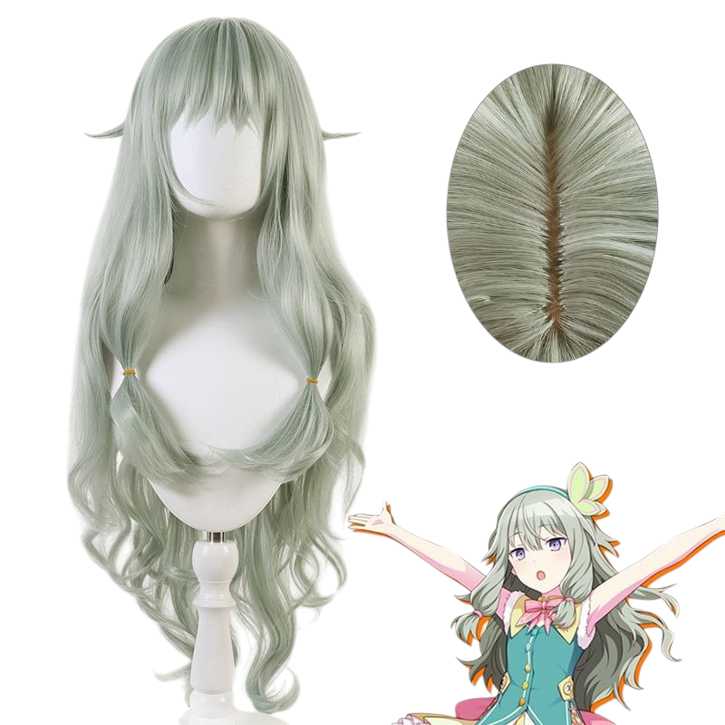 Dark Gray Nene Kusanagi Cosplay Wig - Project Sekai (Green/Grey) (FEVERCOS)