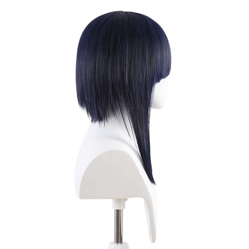 Dark Slate Gray Ranko Mannen Cosplay Wig - Akiba Maid War (Black/Blue) (FEVERCOS)