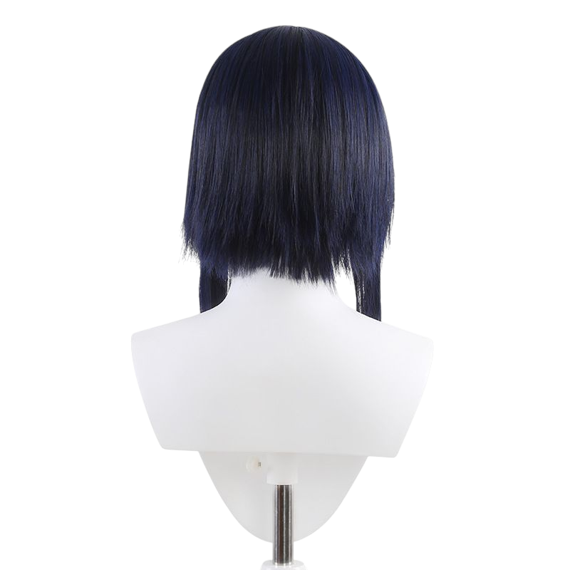 Lavender Ranko Mannen Cosplay Wig - Akiba Maid War (Black/Blue) (FEVERCOS)