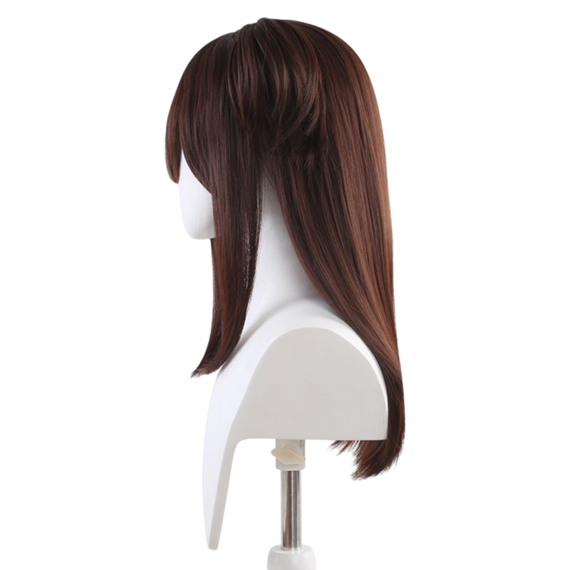 Light Gray Nagomi Wahira Cosplay Wig - Akiba Maid War (Brown Twin Tails) (FEVERCOS)