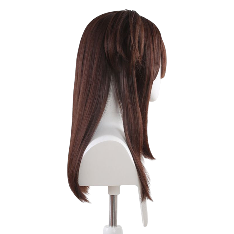 Light Gray Nagomi Wahira Cosplay Wig - Akiba Maid War (Brown Twin Tails) (FEVERCOS)