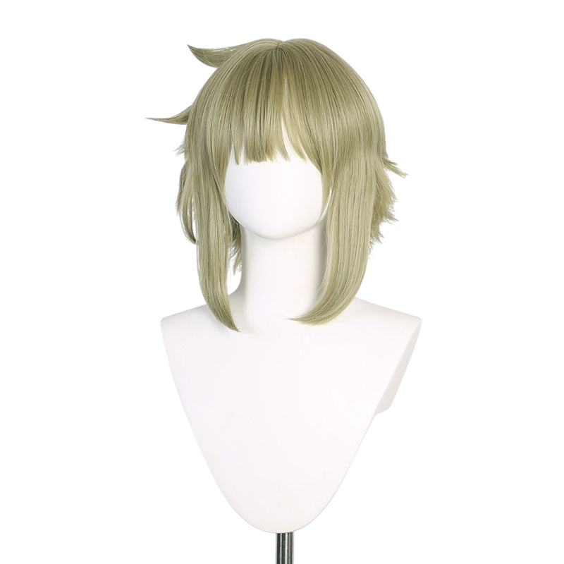 White Smoke Elan Ceres (Number 4) Cosplay Wig - Gundam: Witch from Mercury (Green) (FEVERCOS)