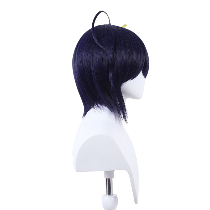 Dark Slate Gray Rikka Takanashi Cosplay Wig - Chuunibyou (Dark Blue Ahoge) (FEVERCOS)