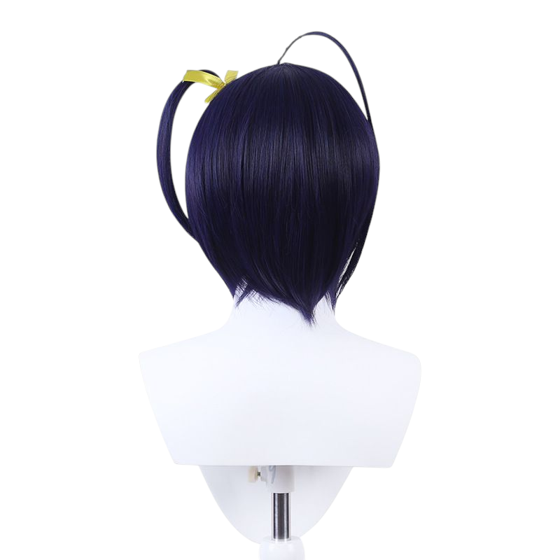 White Smoke Rikka Takanashi Cosplay Wig - Chuunibyou (Dark Blue Ahoge) (FEVERCOS)