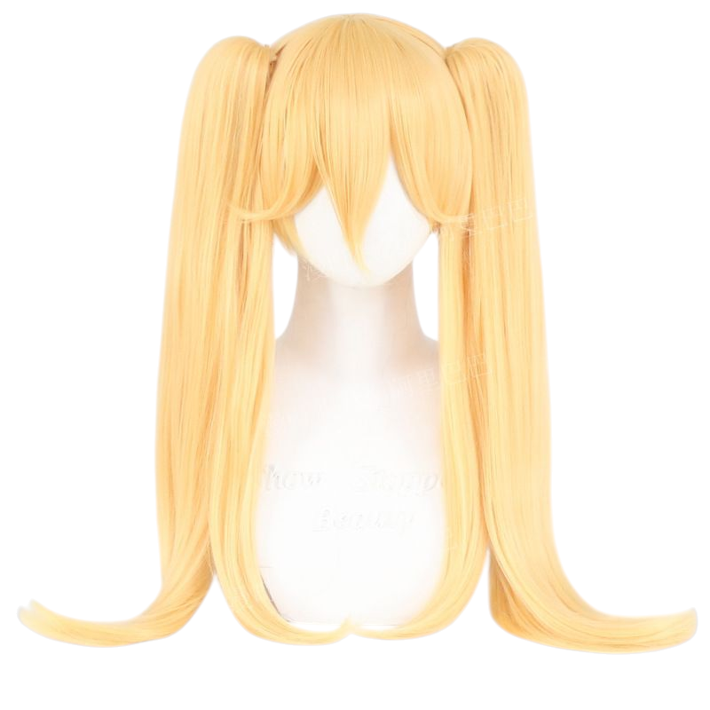 Navajo White Mary Saotome Cosplay Wig - Kakegurui (Blonde Twin Tails) (FEVERCOS)