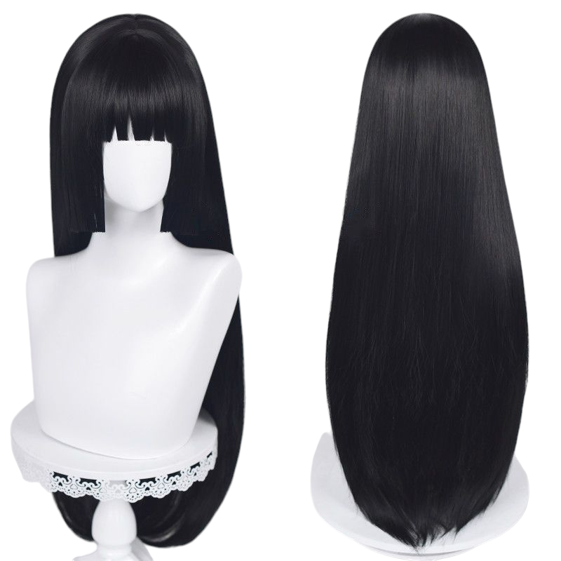 Dark Slate Gray Yumeko Jabami Cosplay Wig - Kakegurui (Black Hime Cut) (FEVERCOS)