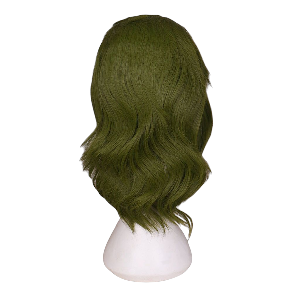 Dark Olive Green Joker (Arthur Fleck) Cosplay Wig - 2019 Movie (Green Curly) (FEVERCOS)
