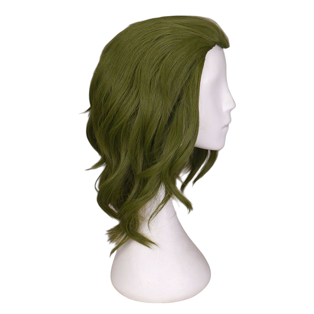 Light Gray Joker (Arthur Fleck) Cosplay Wig - 2019 Movie (Green Curly) (FEVERCOS)