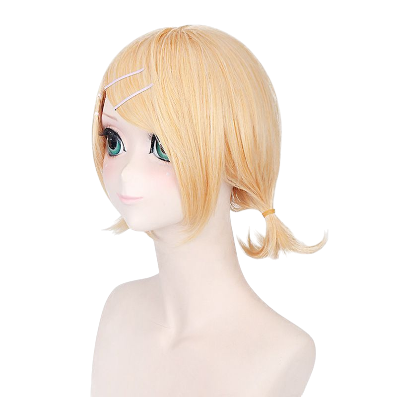 Wheat Kagamine Rin "Meltdown" (Hard R.K. Mix) Cosplay Wig - Vocaloid (Long Golden) (FEVERCOS)