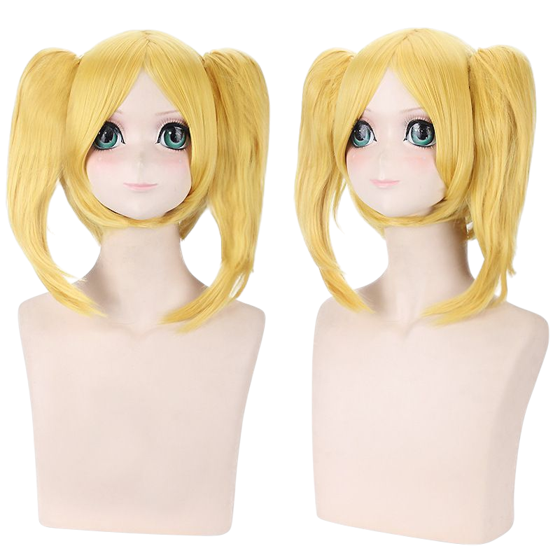 Antique White Kagamine Rin "Meltdown" (Hard R.K. Mix) Cosplay Wig - Vocaloid (Long Golden) (FEVERCOS)