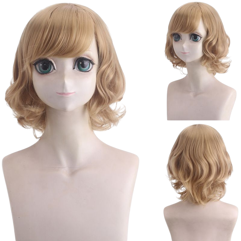 Dark Gray Kagamine Rin "Meltdown" (Hard R.K. Mix) Cosplay Wig - Vocaloid (Long Golden) (FEVERCOS)
