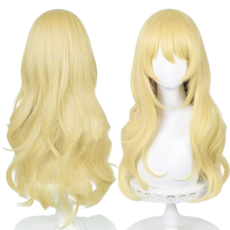 Tan Kaori Miyazono Cosplay Wig - Your Lie in April (Long Wavy Blonde) (FEVERCOS)