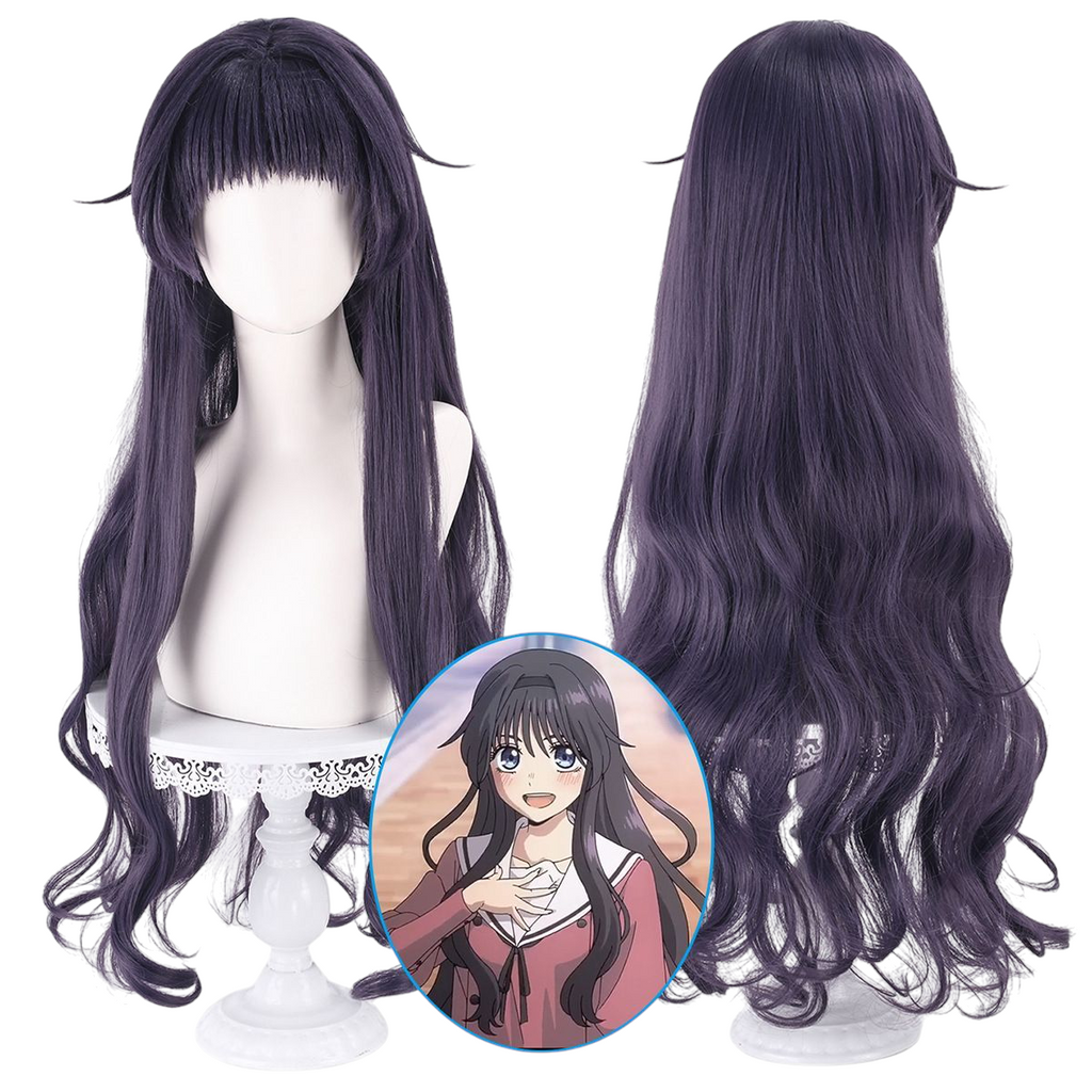 Dark Slate Gray Kaoruko Waguri Cosplay Wig - The Fragrant Flower Blooms with Dignity (Blonde) (FEVERCOS)