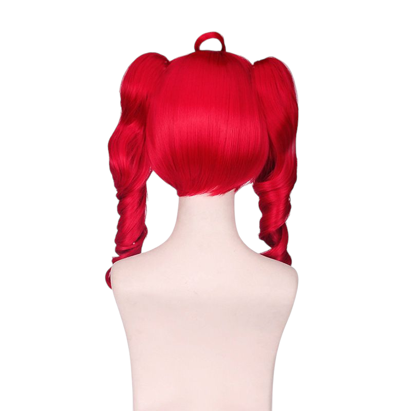 Antique White Kasane Teto Cosplay Wig - UTAU / SynthV (Red Drill Twin Tails) (FEVERCOS) Vocaloid