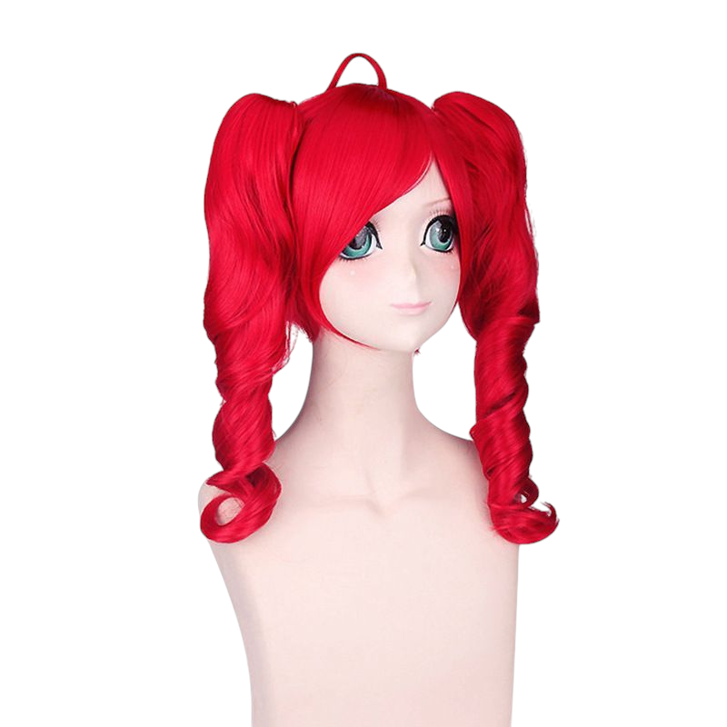 Firebrick Kasane Teto Cosplay Wig - UTAU / SynthV (Red Drill Twin Tails) (FEVERCOS) Vocaloid