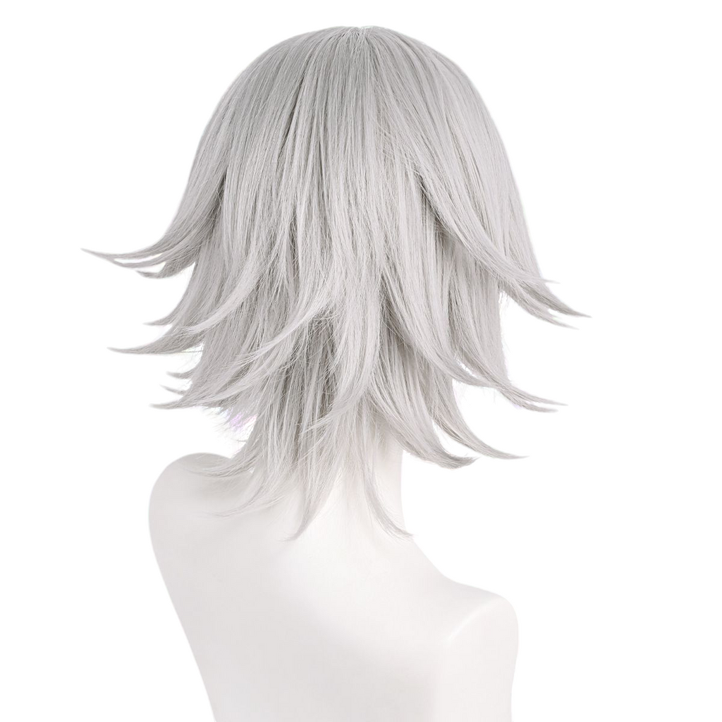 Light Gray Hayato Gokudera Cosplay Wig - Katekyo Hitman Reborn! (Silver Grey) (FEVERCOS)