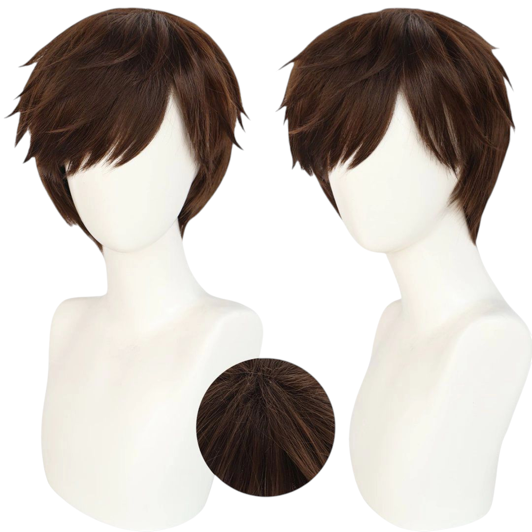 Beige Hiccup Haddock Cosplay Wig - How to Train Your Dragon (Auburn Messy) (FEVERCOS)