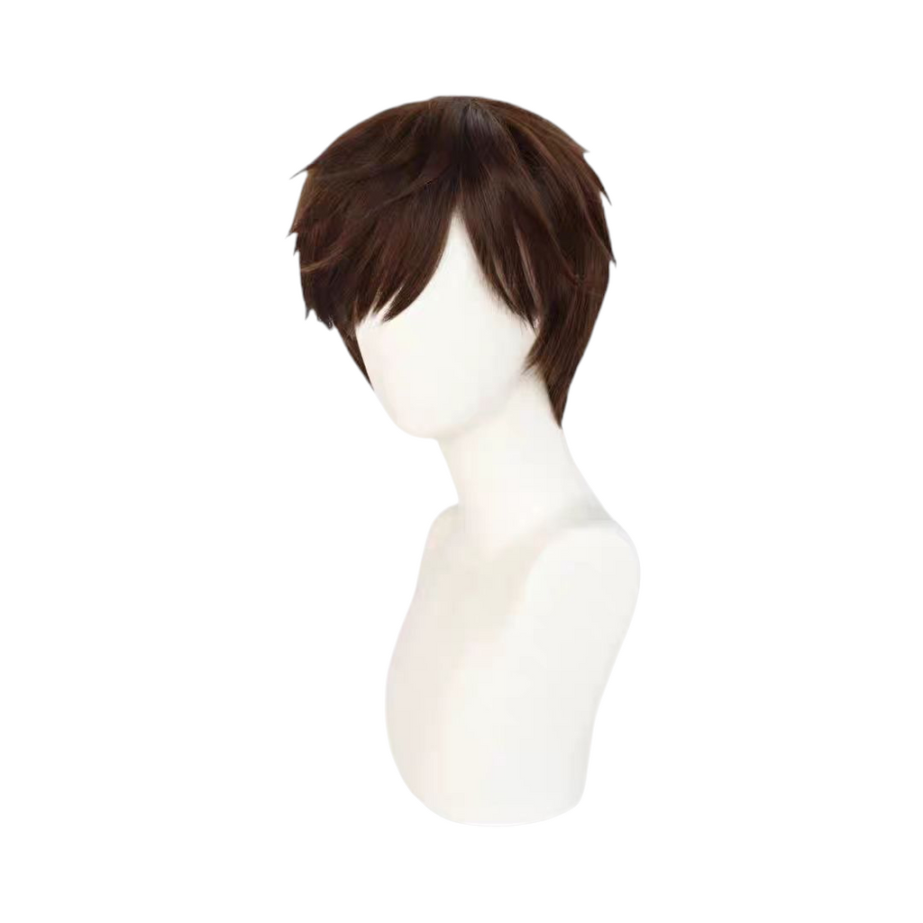 White Smoke Hiccup Haddock Cosplay Wig - How to Train Your Dragon (Auburn Messy) (FEVERCOS)