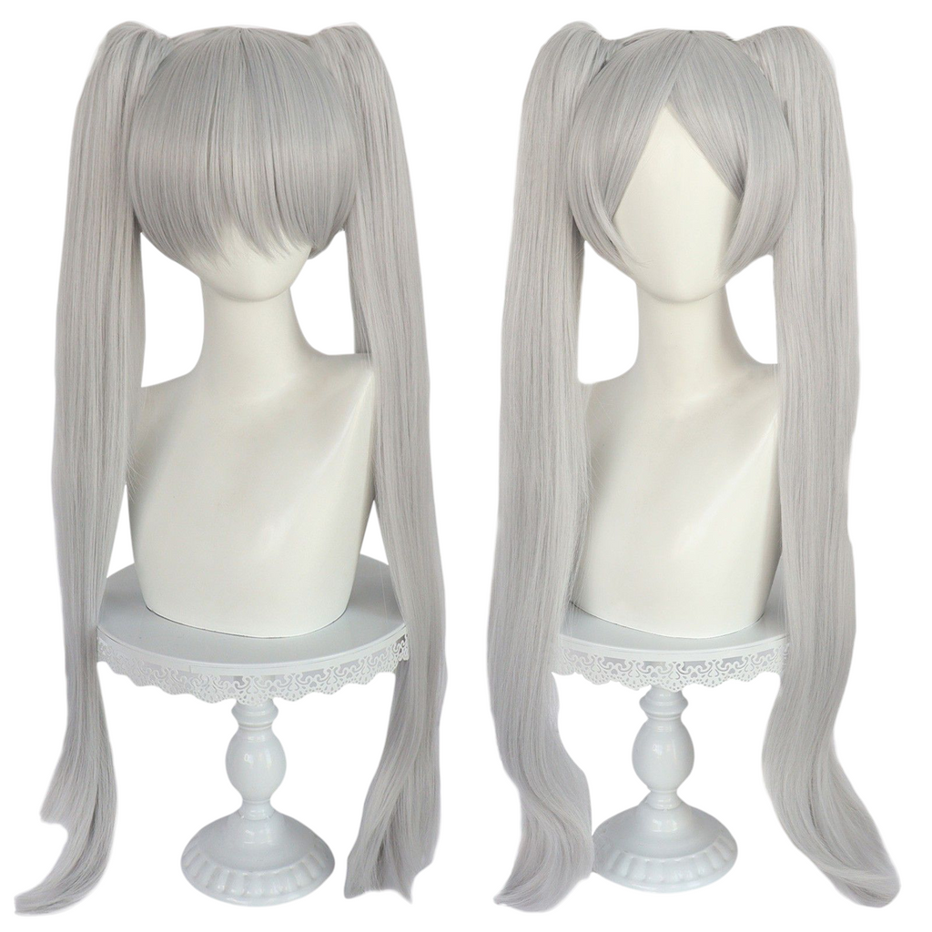Gray Frieren Cosplay Wig - Frieren: Beyond Journey's End (White Twin Tails) (FEVERCOS)
