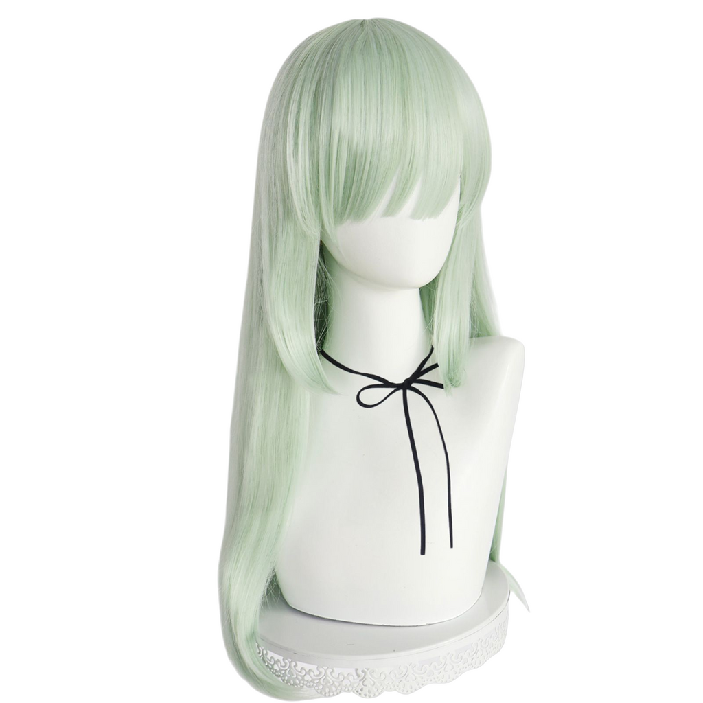 Light Gray Mutsumi Wakaba Cosplay Wig - BanG Dream! It's MyGO!!!!! (Mint Green) (FEVERCOS)