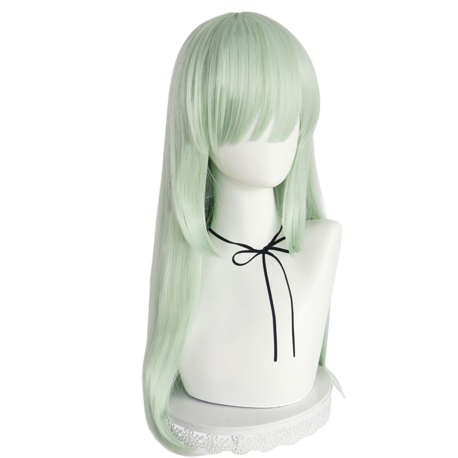 Light Gray Mutsumi Wakaba Cosplay Wig - BanG Dream! It's MyGO!!!!! (Mint Green) (FEVERCOS)