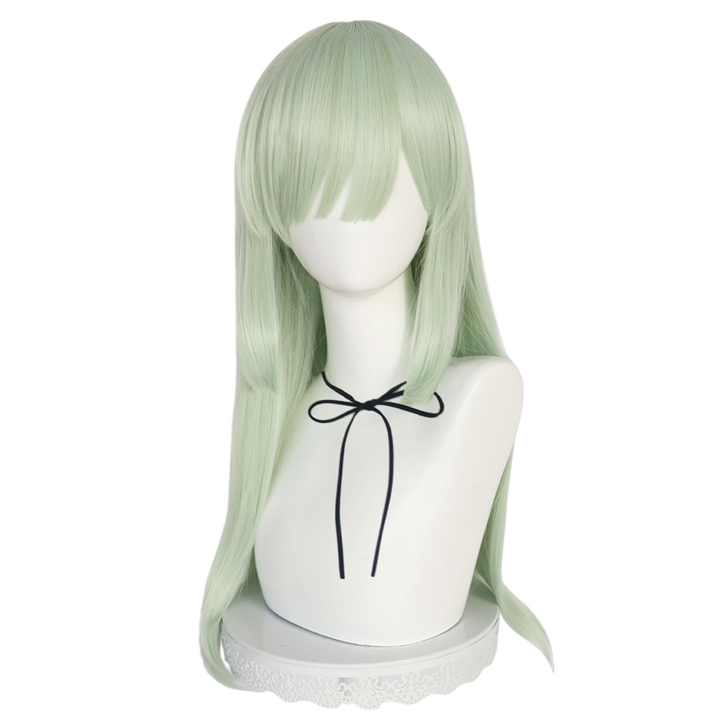 Light Gray Mutsumi Wakaba Cosplay Wig - BanG Dream! It's MyGO!!!!! (Mint Green) (FEVERCOS)