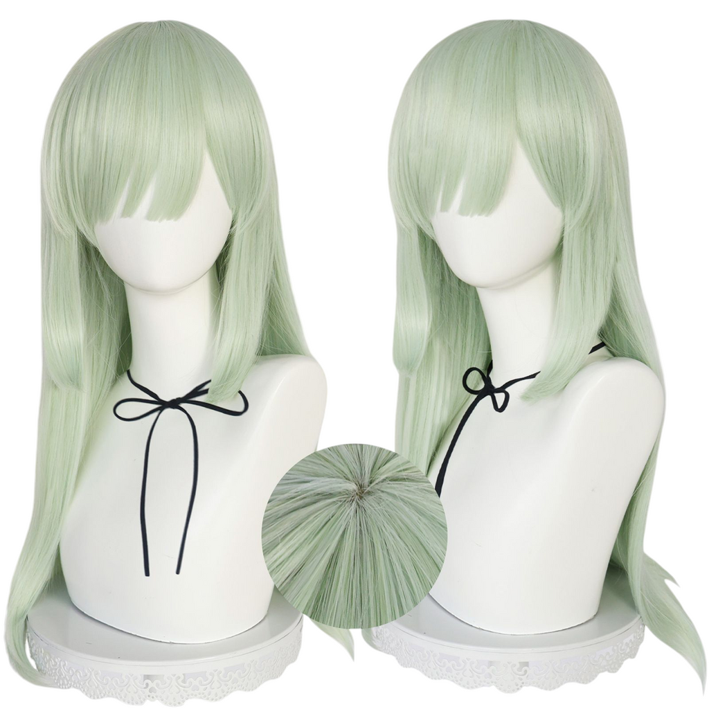 Light Gray Mutsumi Wakaba Cosplay Wig - BanG Dream! It's MyGO!!!!! (Mint Green) (FEVERCOS)