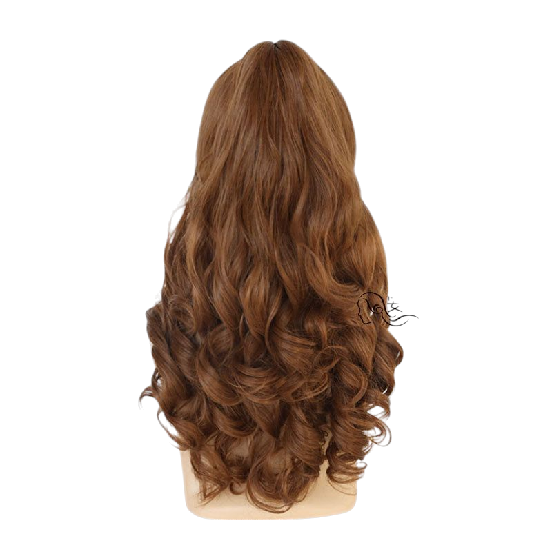 Saddle Brown Belle Cosplay Wig - Beauty and the Beast (Brown Spiral Curls) (FEVERCOS)