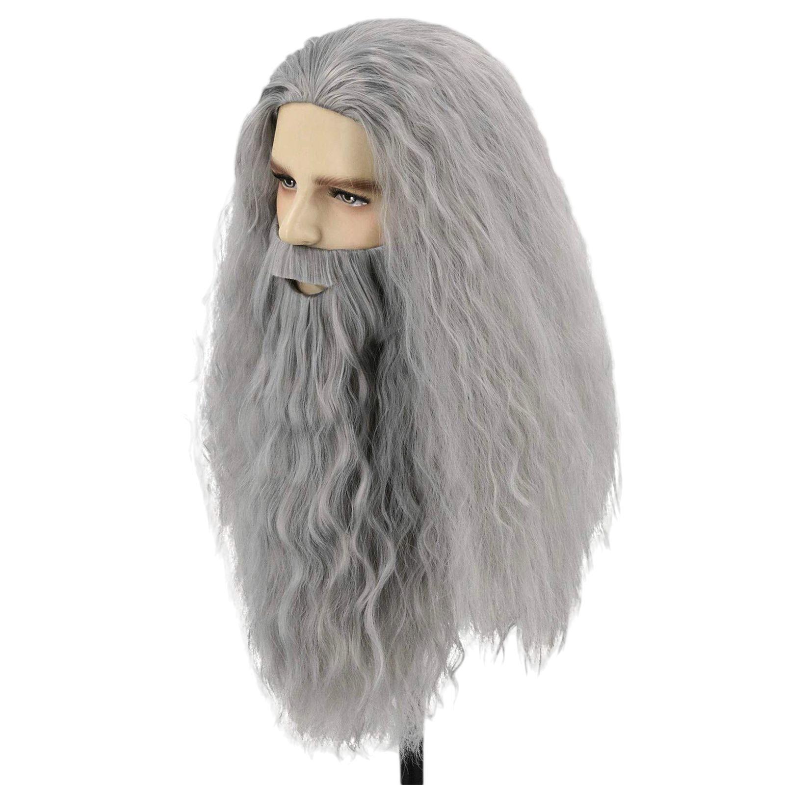 Dark Gray Gandalf the Grey Cosplay Wig &amp; Beard Set - Lord of the Rings (FEVERCOS)