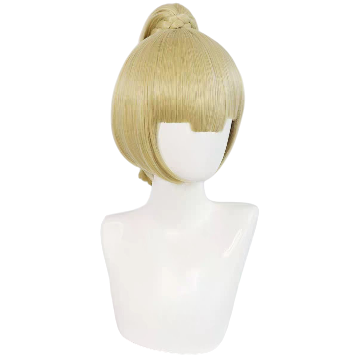 Beige Coraline Jones Cosplay Wig - Coraline (Blue Bob) (FEVERCOS)