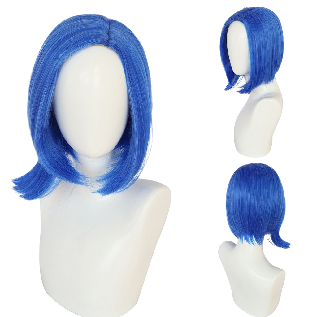 Light Gray Sadness Cosplay Wig - Inside Out (Blue Sparkle) (FEVERCOS)
