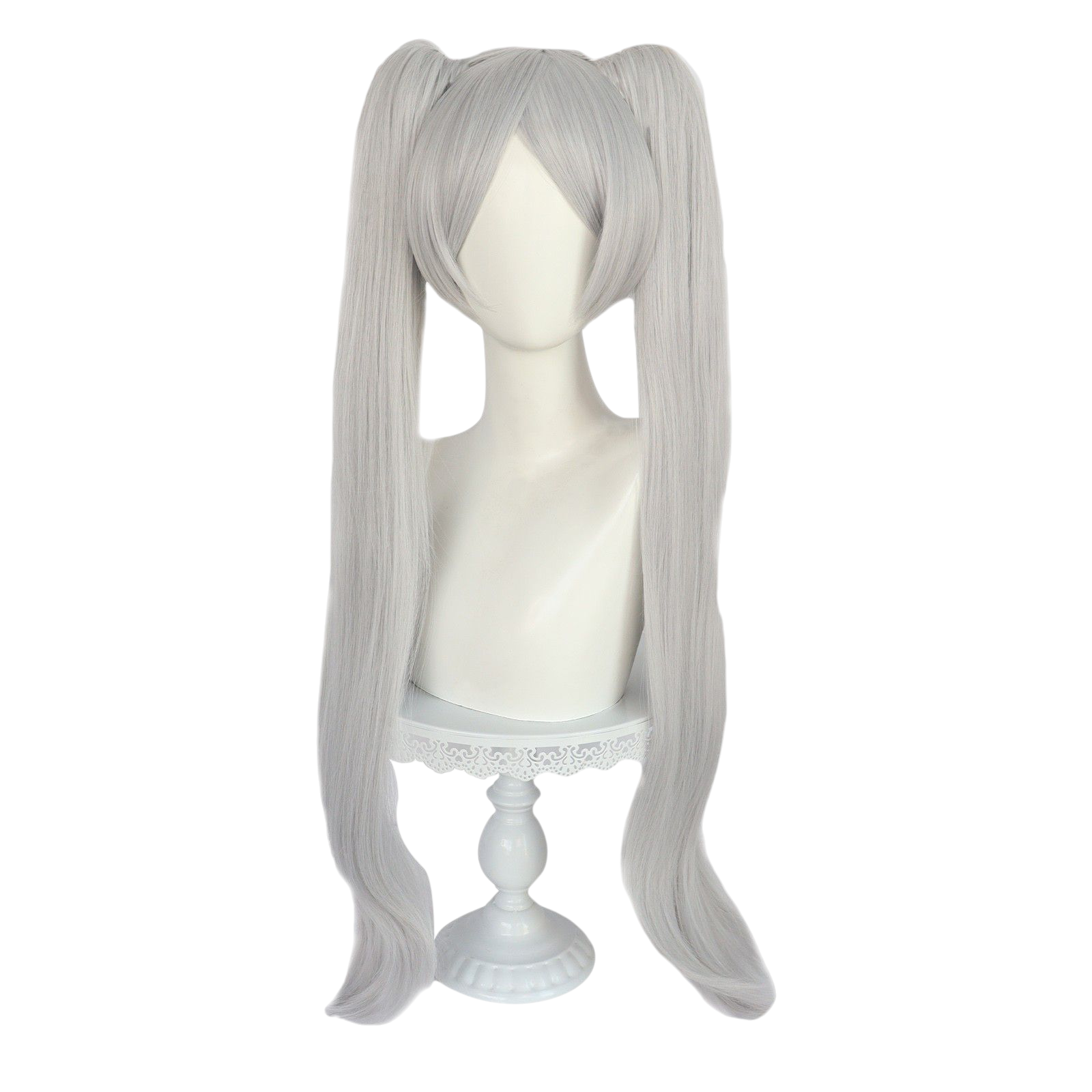 Gray Frieren Cosplay Wig - Frieren: Beyond Journey's End (White Twin Tails) (FEVERCOS)